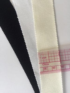Cotton Petersham Ribbon 1 inch (25mm)